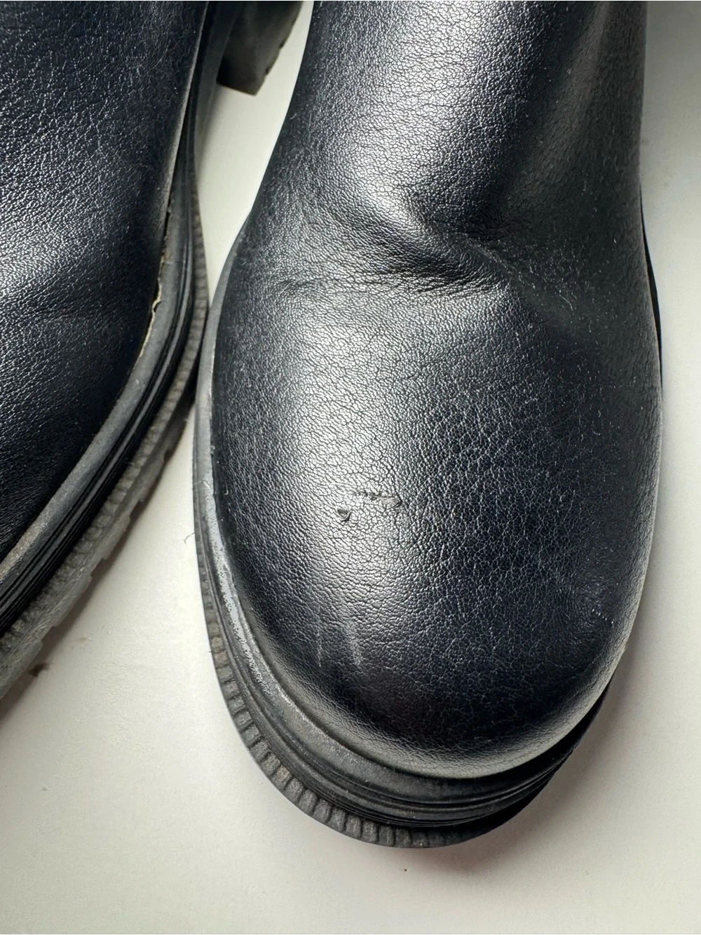 Women's Black Chelsea Ankle Booties with Block Heel